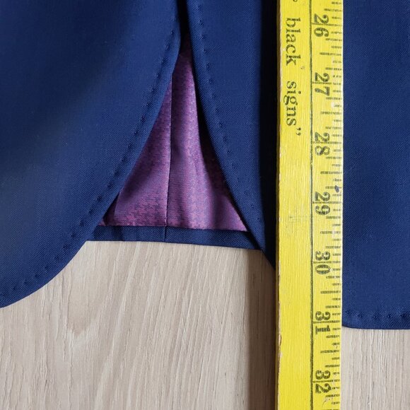 English Laundry 2Pc Suit Men’s 42R 35W Navy Blue 2-Piece Modern Fit Blazer Pants - Picture 9 of 14